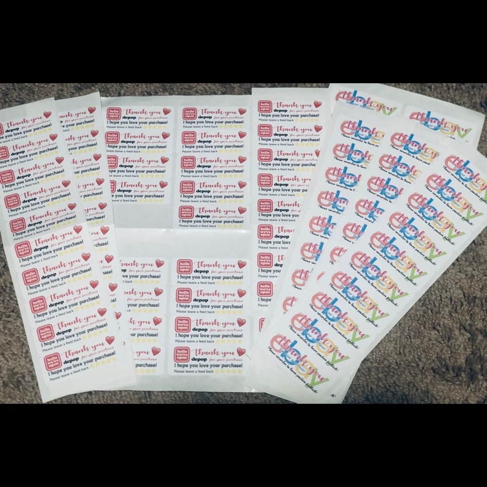 Thank You/Rate Me Labels - Picture 6 of 6
